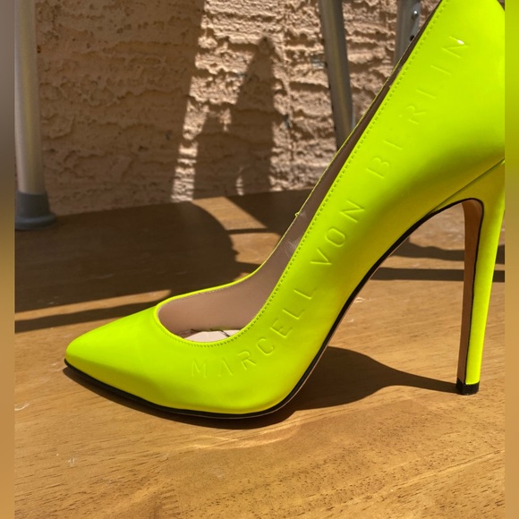 Marcell Von Berlin Yellow High Heels - Picture 6 of 7
